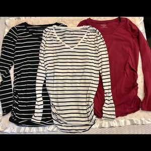 Motherhood Maternity Long Sleeve T-Shirt 3 colors